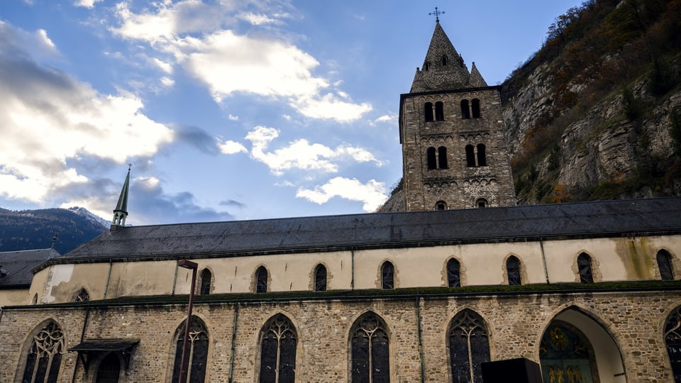Die Abtei von St-Maurice im Unterwallis.