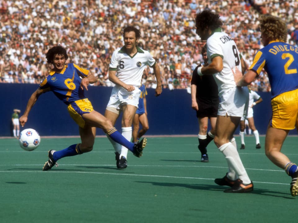 Franz Beckenbauer 1978 für New York Cosmos spielend.