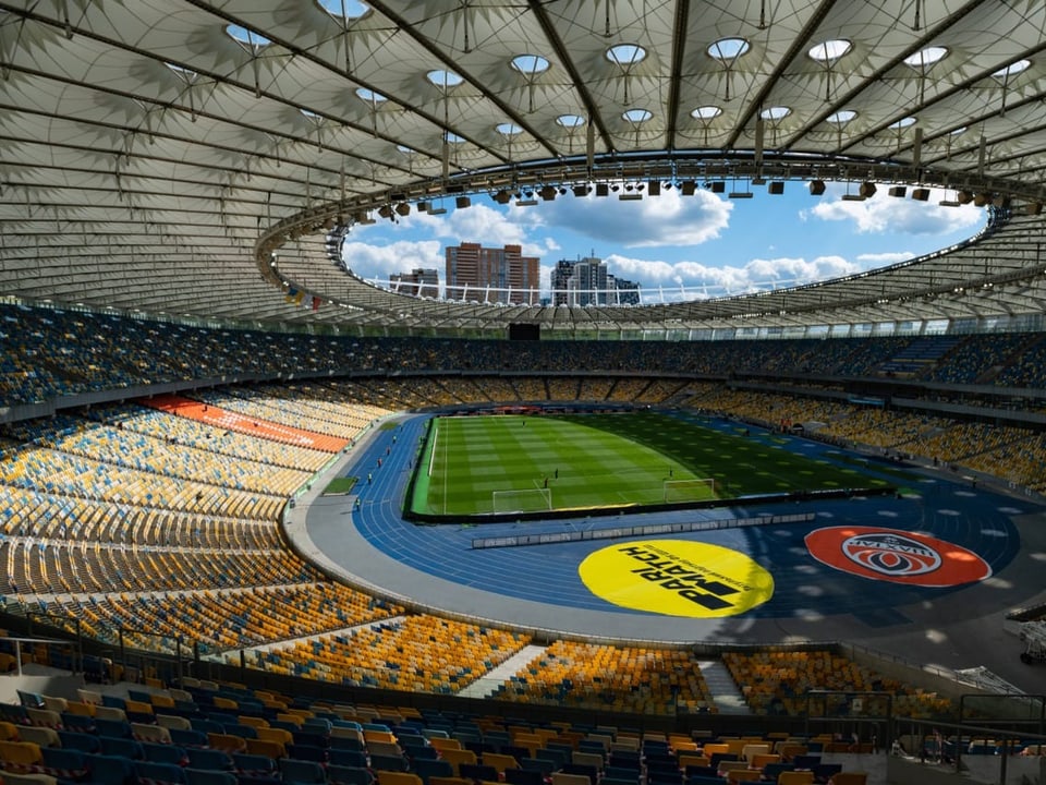 Stadion von Kiew.