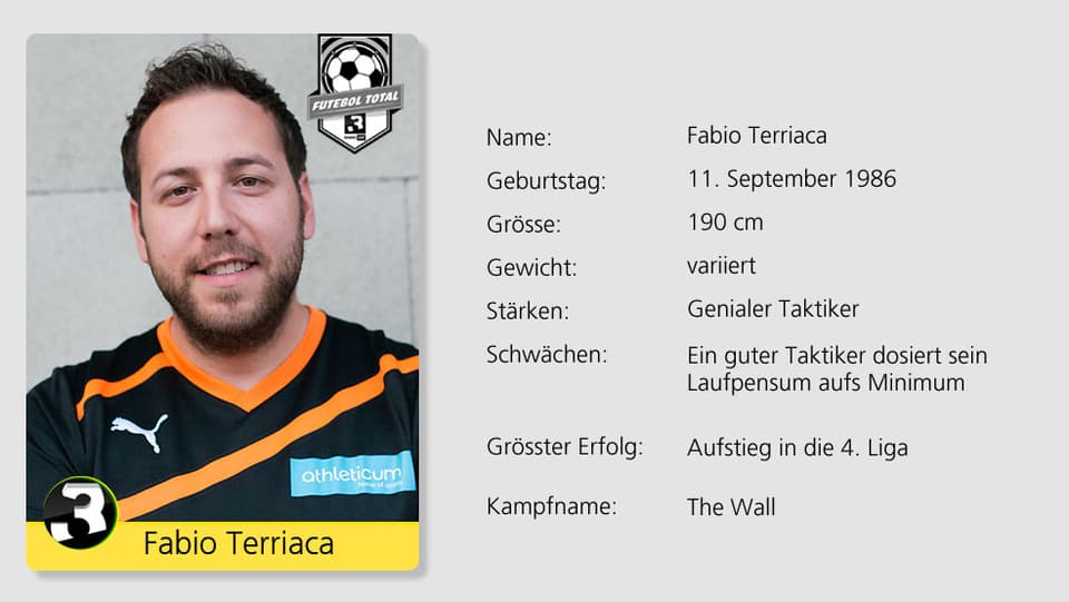Wollte schon immer mal in der italienischen Nationalmannschaft spielen: Fabio Terriaca. 