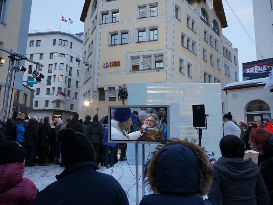 In der «Arena vor Ort» in St. Moritz kommen Befürworter…