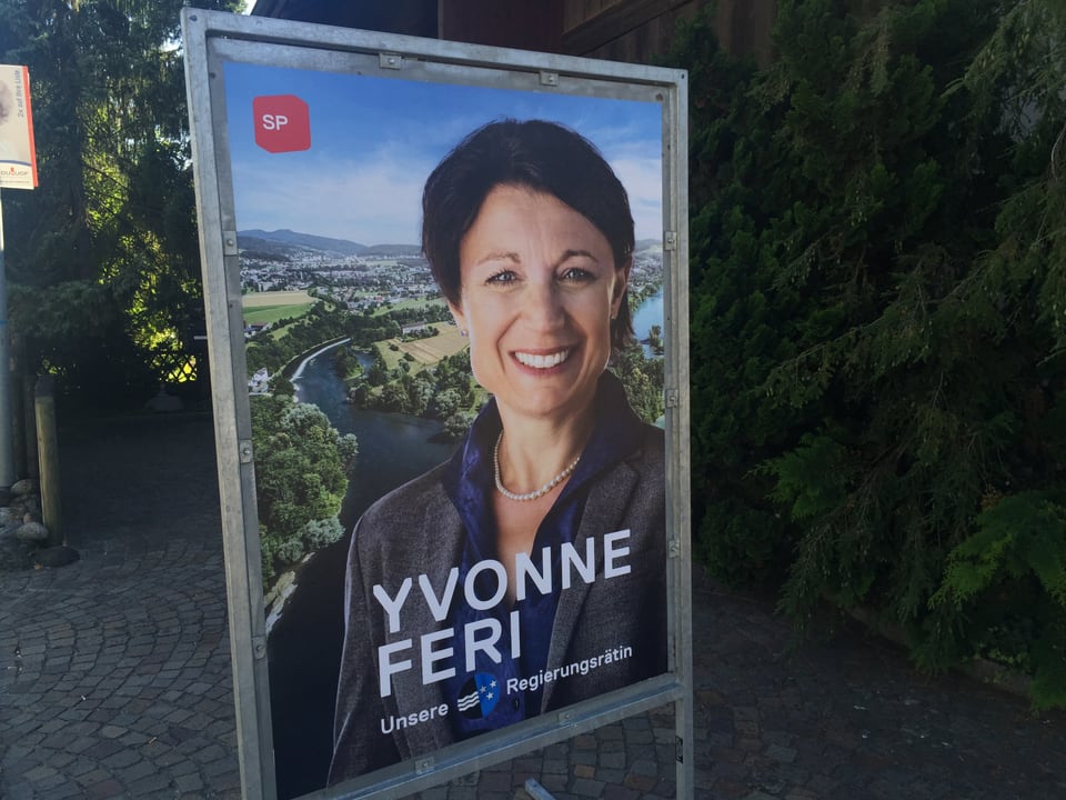 Wahlkplakat Yvonne Feri