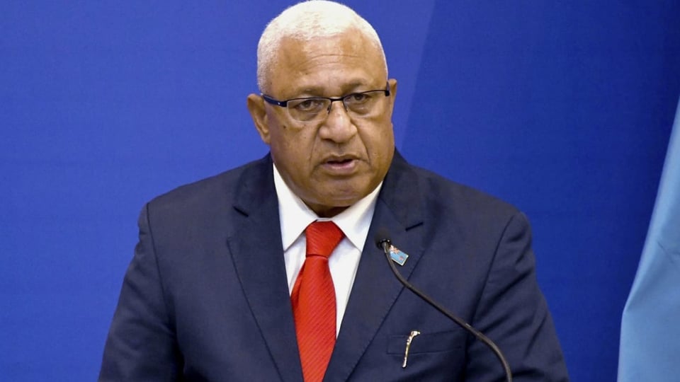 Der Ministerpräsident der Fidschi-Inseln Frank Bainimarama 
