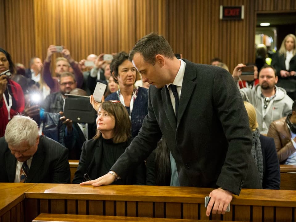 Pistorius im Gerichtssaal. 