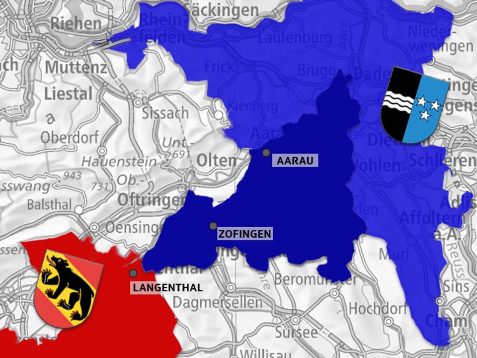 Nach der Eroberung der Eidgenossen kam es zu Streitereien. Bern behielt den sogenannten «Berner Aargau»