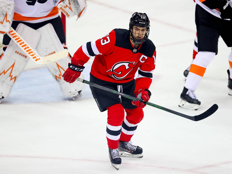 Tritt die Reise nach Riga an New-Jersey-Captain Nico Hischier.