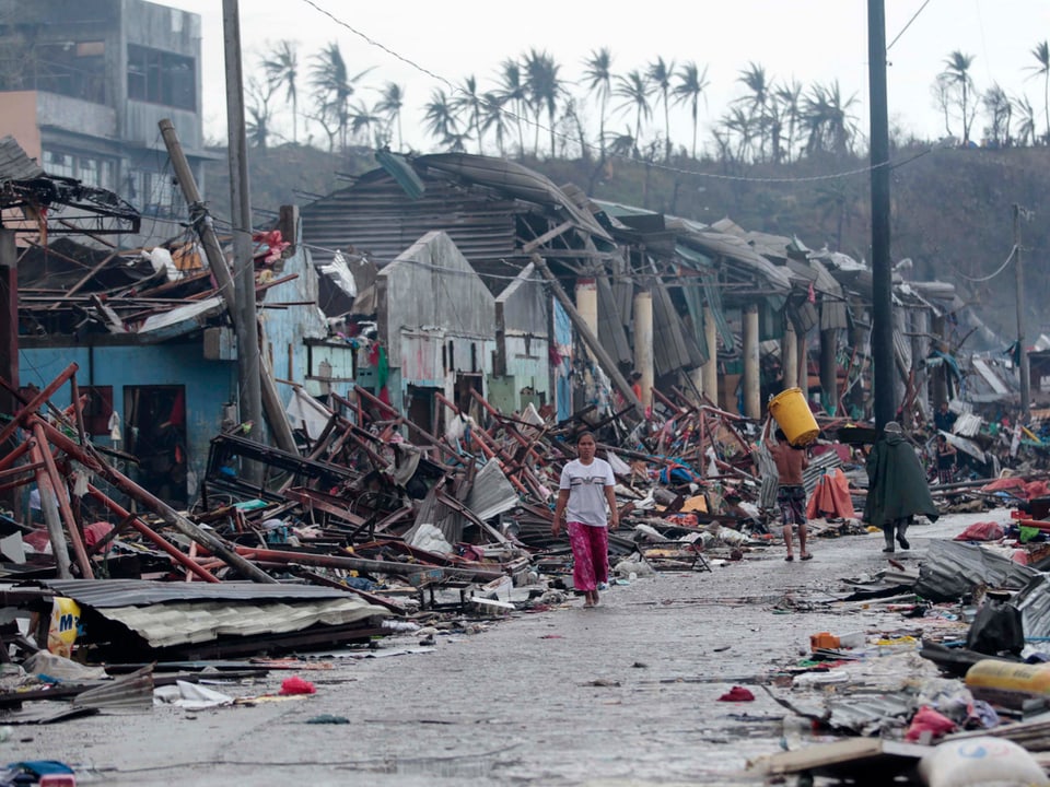 Bild aus der Stadt Tacloban.
