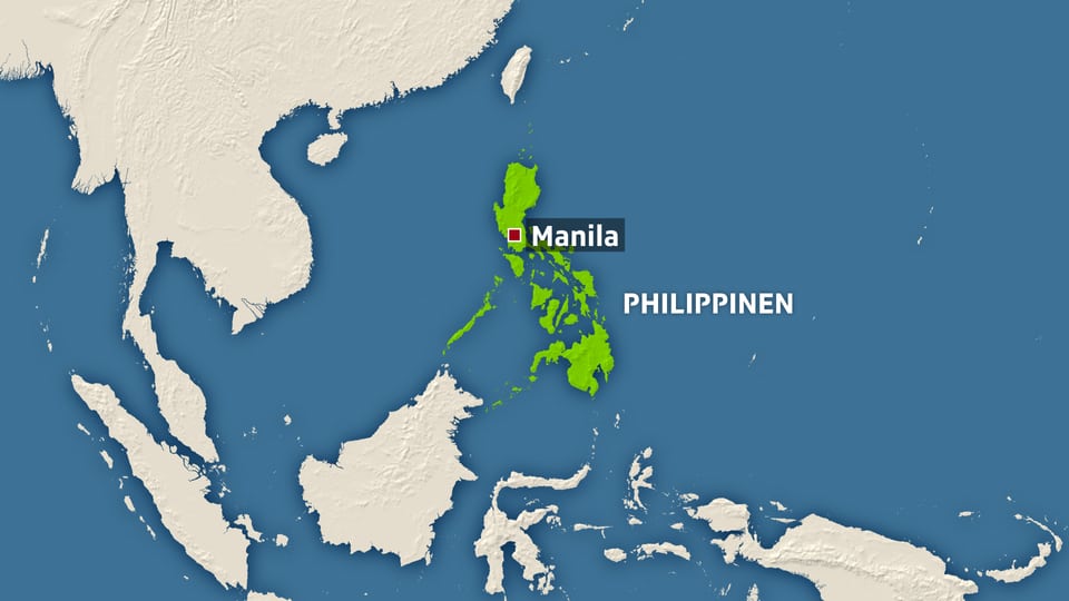 Karte mit Philippinen