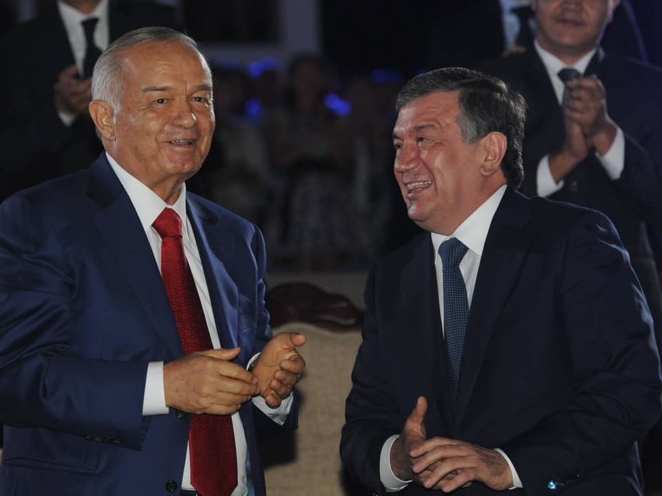 Karimov und Mirsijojew im Jahr 2014