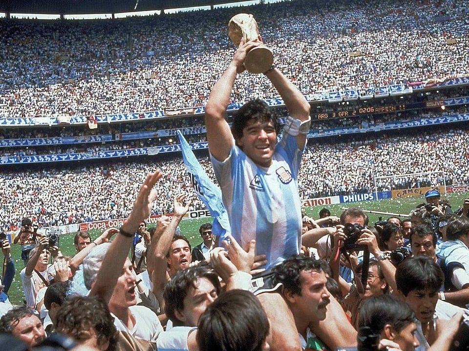 1986 wurde Maradona mit Argentinien Weltmeister. 