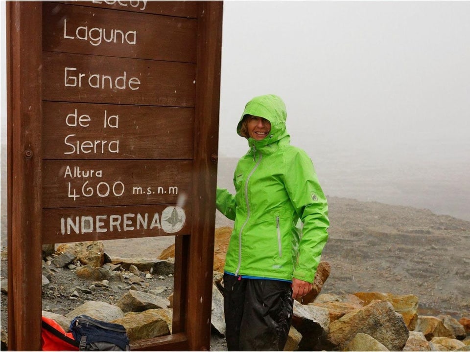 Ladina Spiess auf der «Sierra Nevada el cocuy» in Kolumbien.