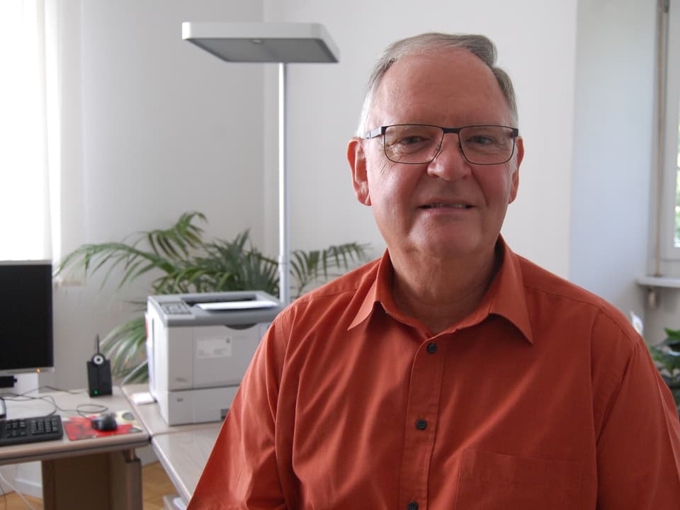 Regierungsstatthalter Markus Grossenbacher in seinem Büro im Amtshaus in Langnau.