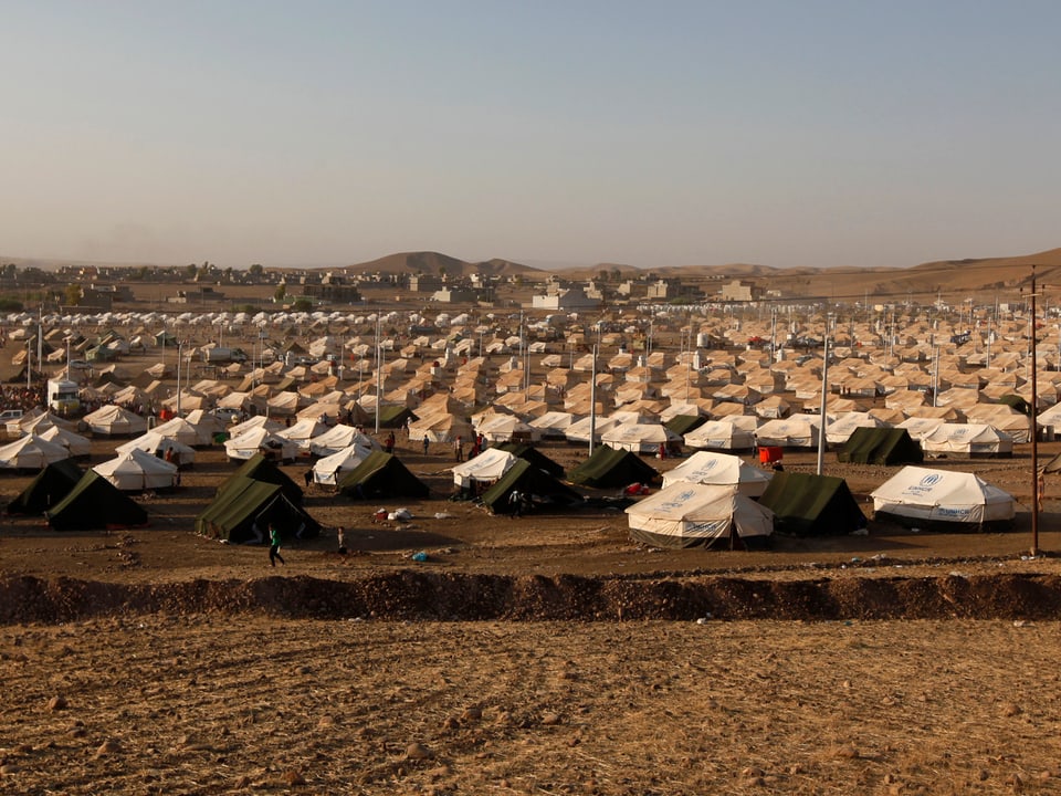 Flüchtlingscamp vor Erbil