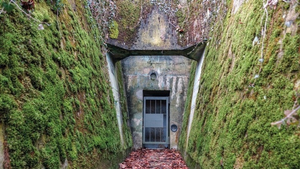 Verborgene Bunker in der Stadt Zürich