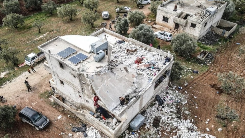 Zerstörtes Haus bei Idlib