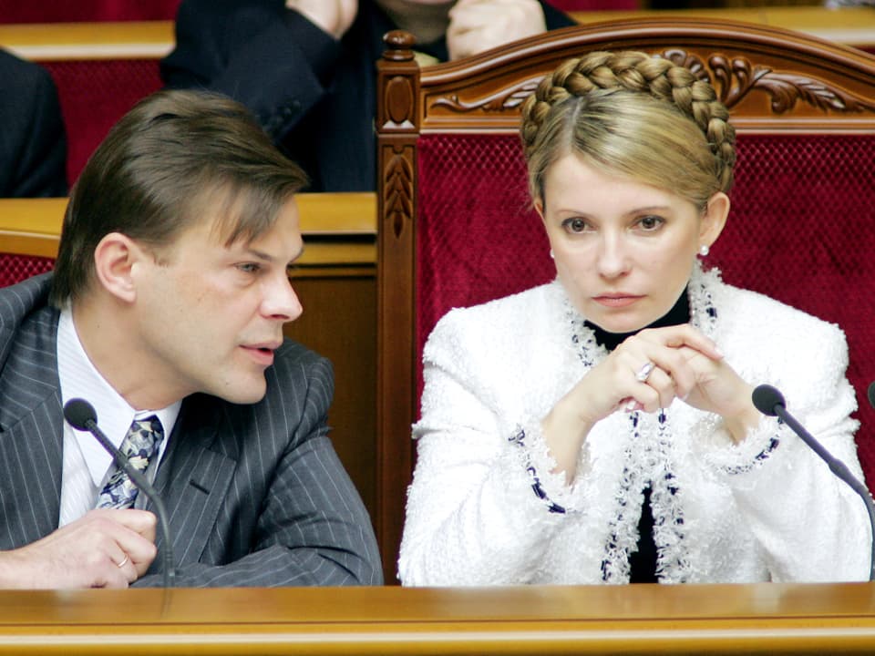 Timoschenko als Ministerpräsidentin im Jahr 2005 unter dem neuen Präsidenten Juschtschenko
