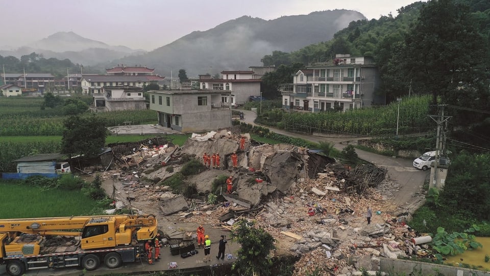 Lage nach dem Erdbeben in der Sichuan-Provinz in China