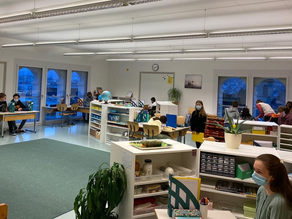 Ein Klassenzimmer – aber anders Schulzimmer Montessori Schule