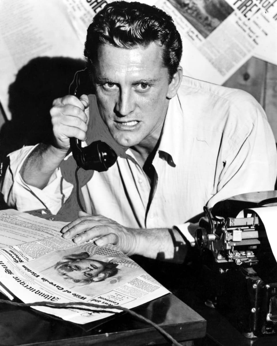 Kirk Douglas als «Reporter des Satans» in «Ace in the Hole» (1951). 
