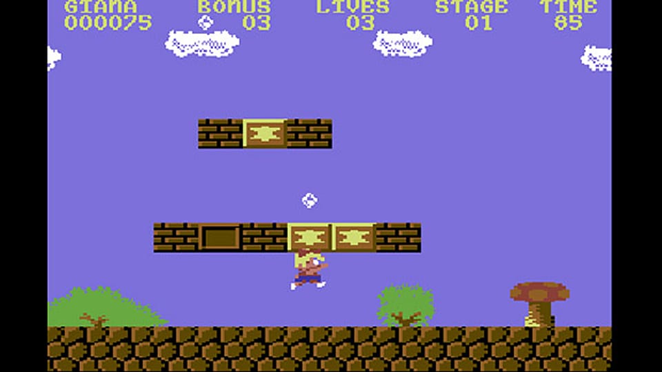  Ein Bildschirmfoto des Commodore-64-Games «The Great Giana Sisters»