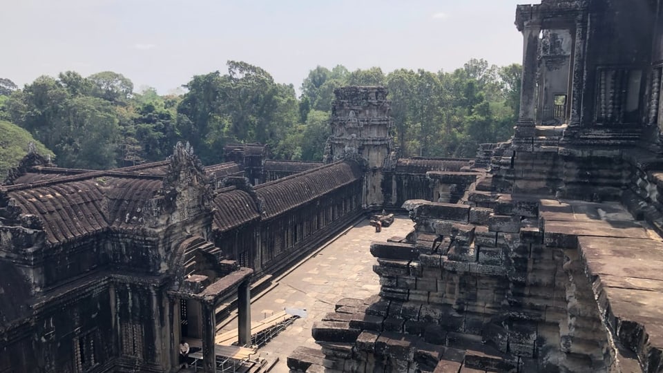 Alte Ruine der Tempelanlage von Angkor