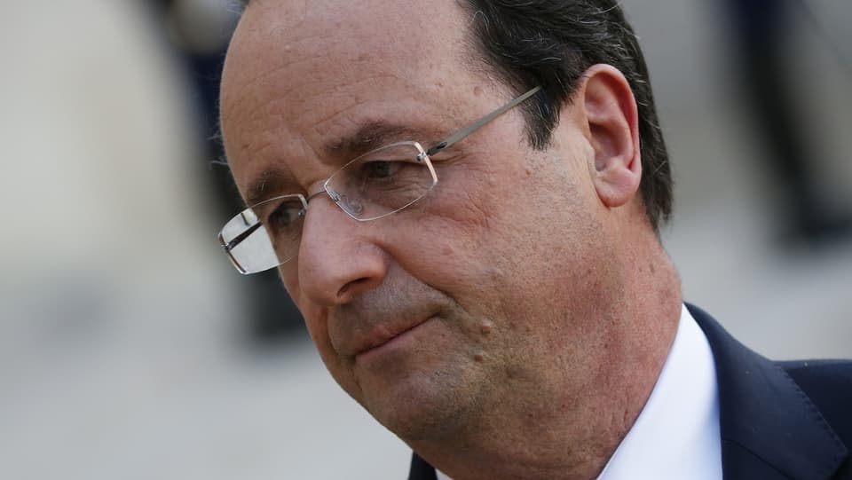 Nachdenklicher François Hollande