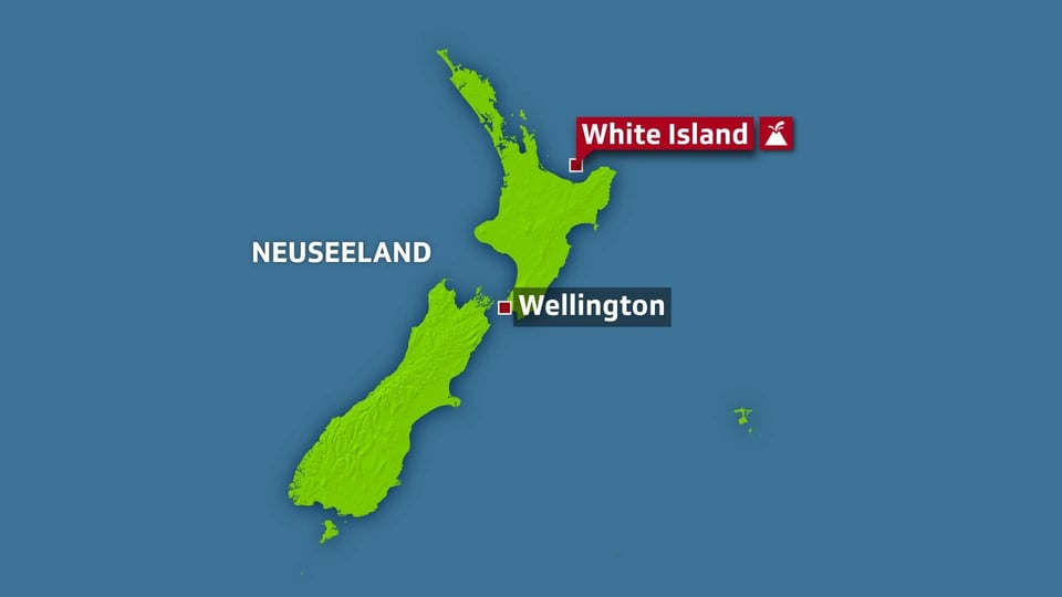 Karte Neuseeland.