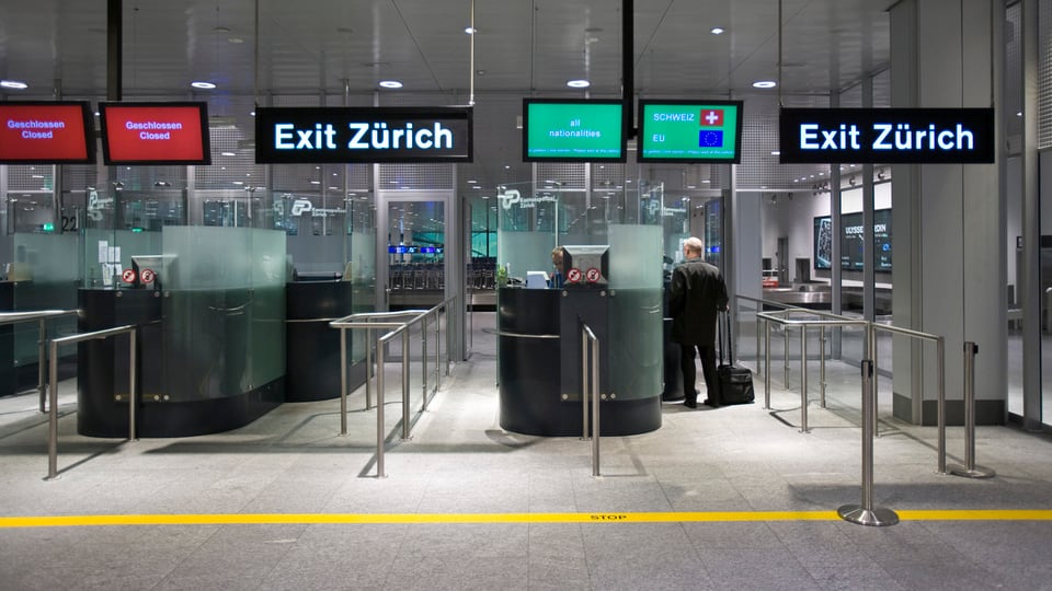Passkontrolle Flughafen Zürich