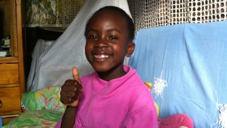Die 7jährige Anke aus den Slums in Nigeria.
