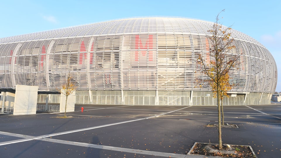 Aussenansicht des Stadions von Lille.