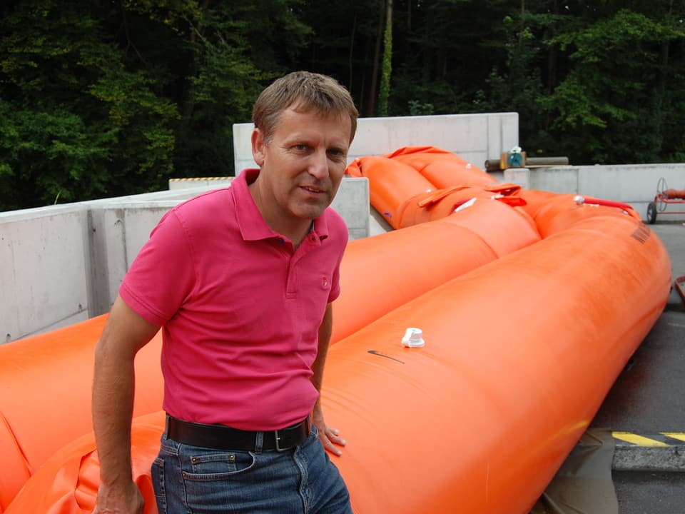 Der Gastgeber der Hochwasserschutz-Tagung: Martin Jordi von der Vereinigung der kantonalen Feuerversicherungen.