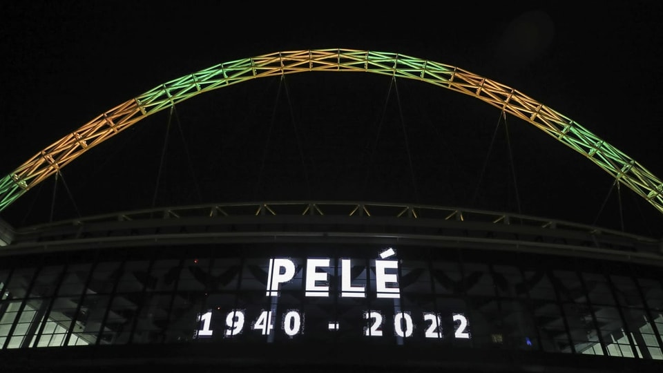 Das Wembley in Brasilien-Farben