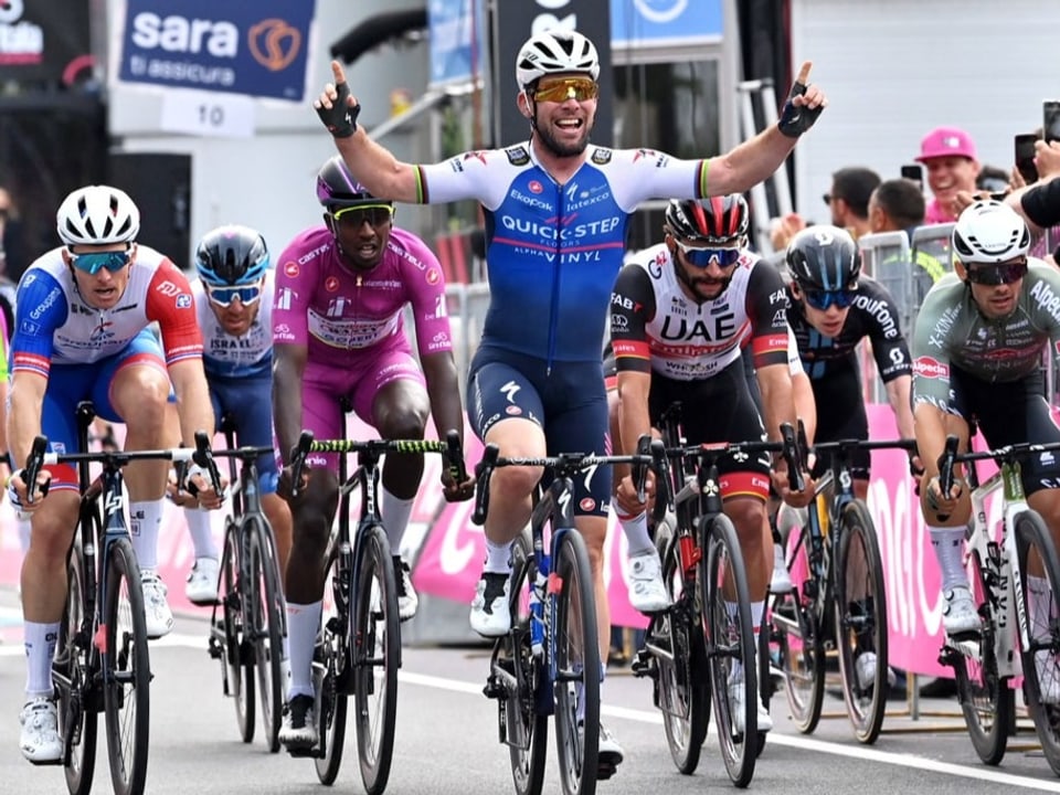 Setzte sich im Sprint durch Mark Cavendish