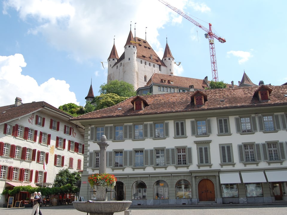 Altstadt von Thun mit Schloss.