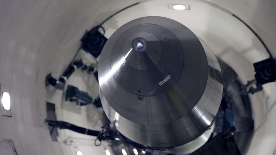 Mit Atomsprengköpfen bestückte Interkontinentalraketen vom Typ Minuteman III