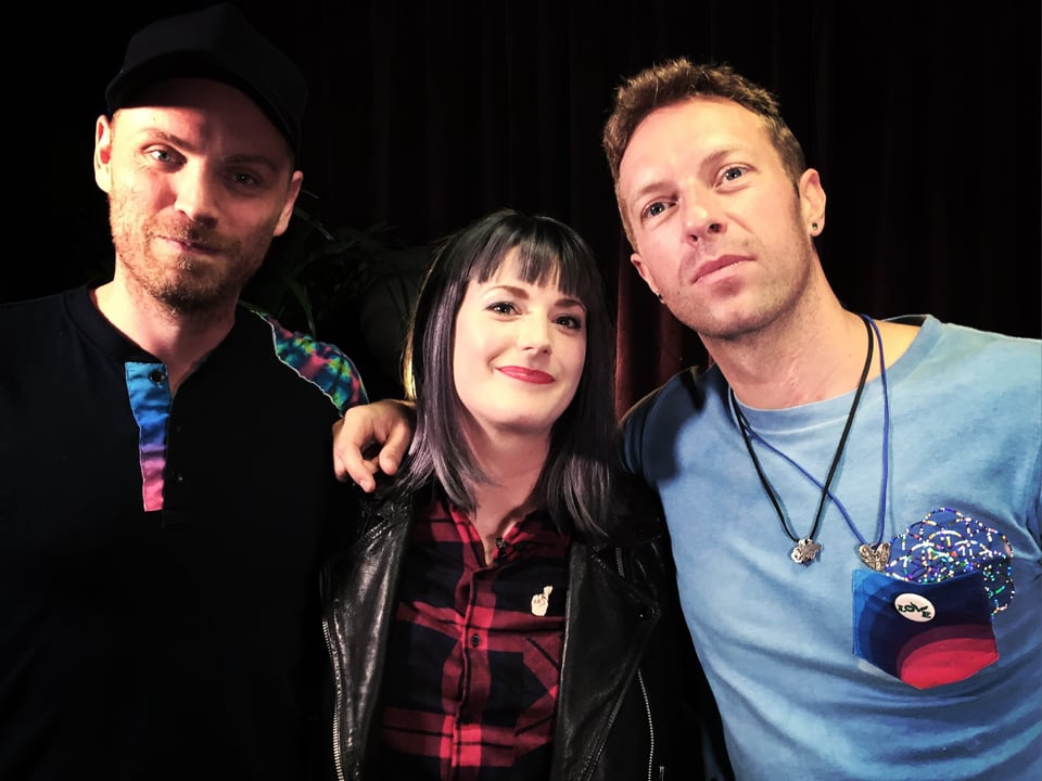 Guter Start in den Festivalsommer: Tina trifft Coldplay zum Interview.