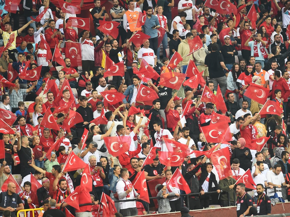 Die türkischen Fans.