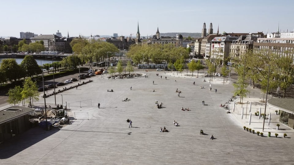 Der Sechseläutenplatz in Zürich.