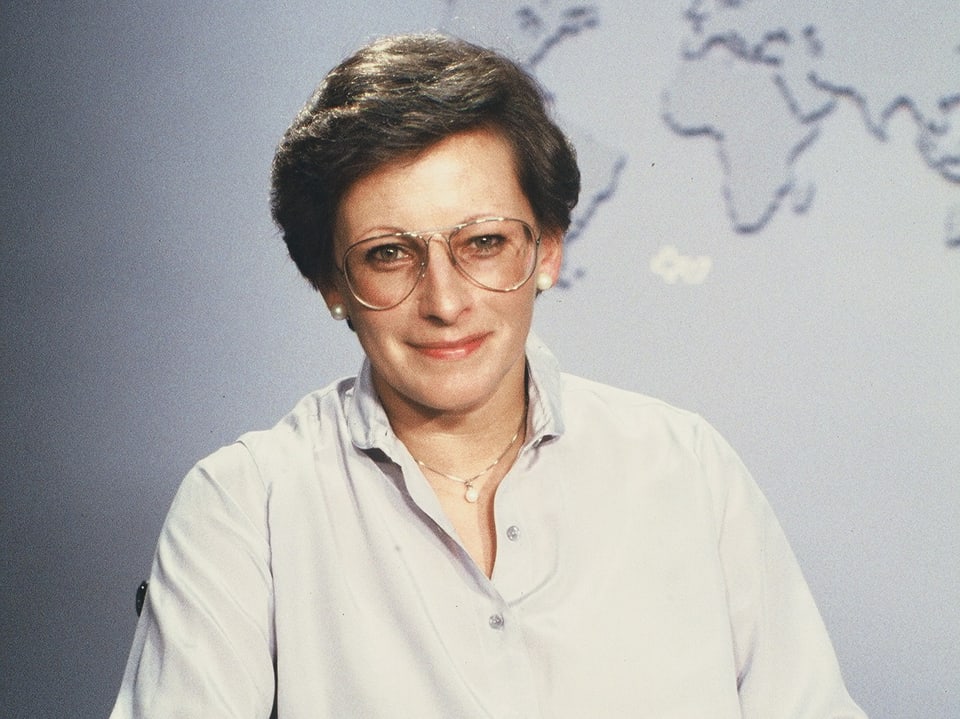 1980 moderierte Guggisberg als erste Frau die Hauptausgabe der Tagesschau. 