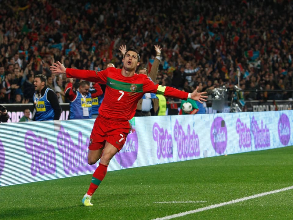 Traf 2011 doppelt gegen Bosnien-Herzegowina Cristiano Ronaldo.