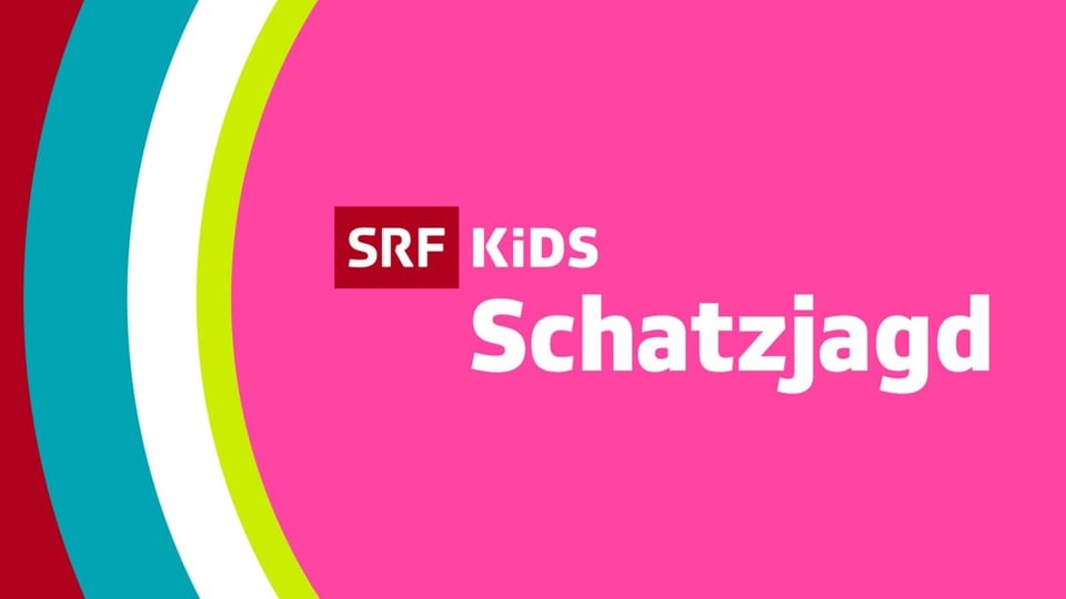 Mach live am Radio mit! Logo SRF Kids Schatzjagd