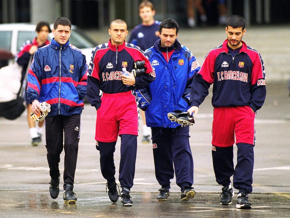 Guardiola und Mourinho 1997