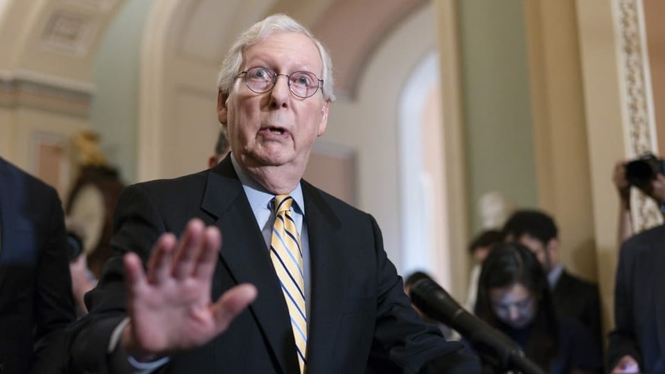 Für den republikanischen Minderheitsführer im Senat, Mich McConnell