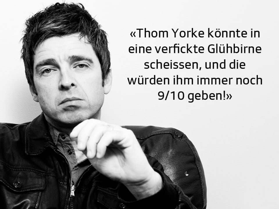Noel über die niederkniende Haltung der Musikkritiker gegenüber dem Radiohead-Sänger Thom Yorke.