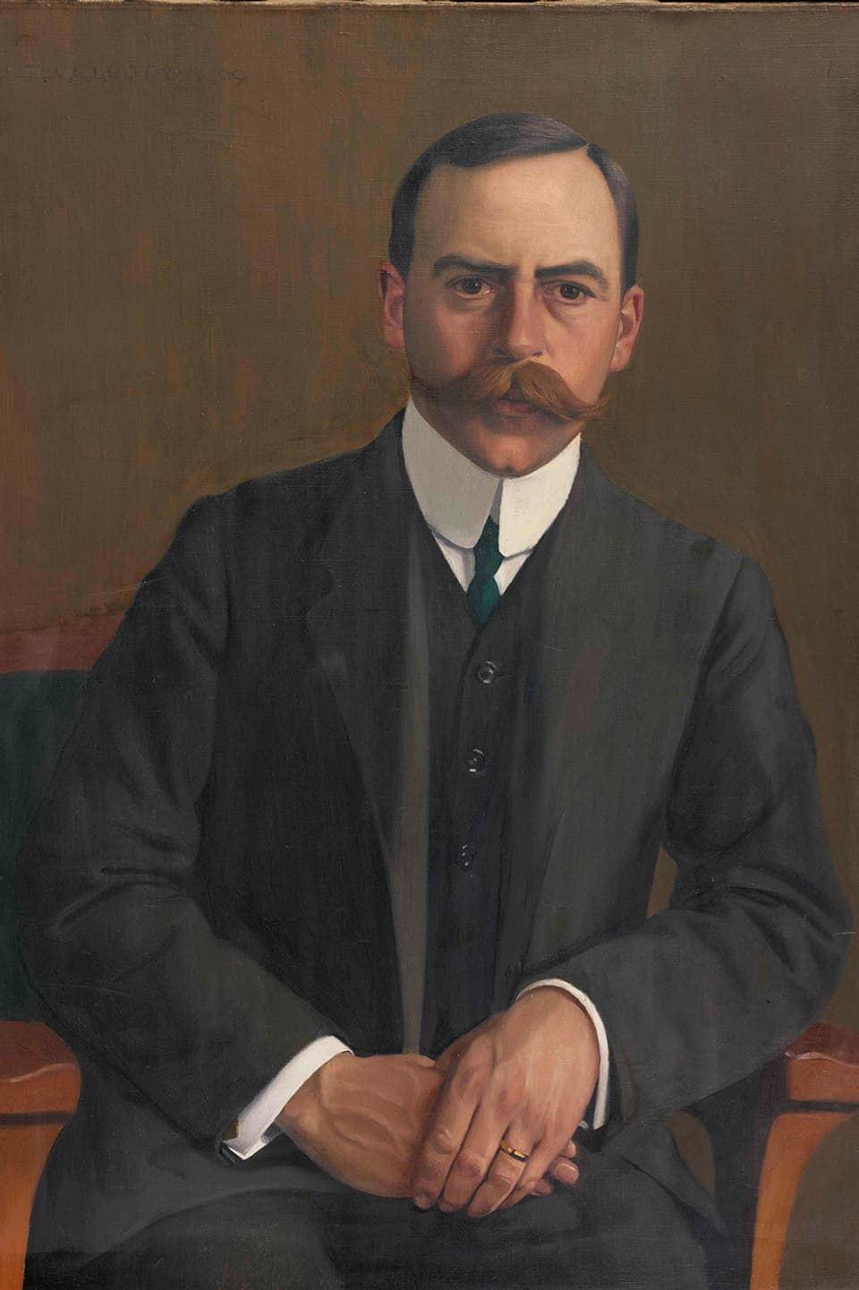 Arthur Hahnloser: Portrait von Félix-Edouard Valloton (1909)