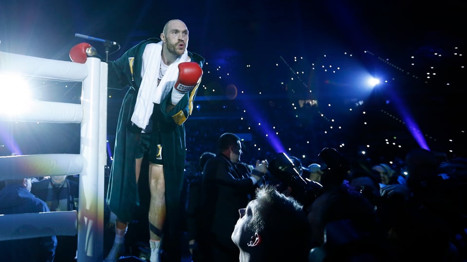 Boxer Tyson Fury gibt sich vor dem Kampf siegessicher.