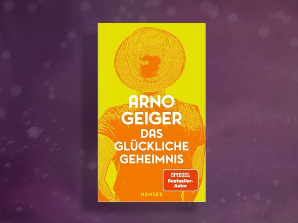 Buchcover mit gelbem Hintergrund und im Vordergrund in orange ein Mann mit Hut von hinten