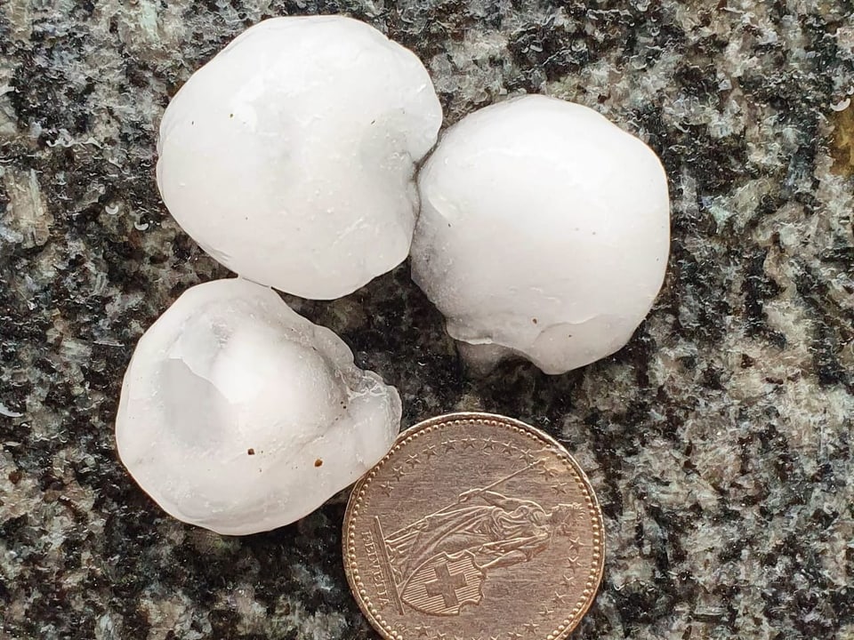 Hagel in Steffisburg.