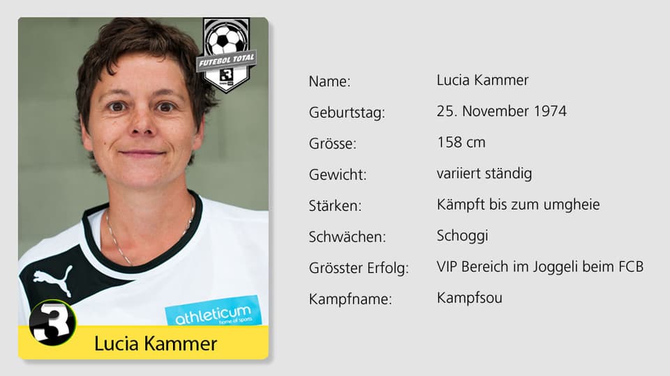 Klein aber OHO: Lucia Kammer. 