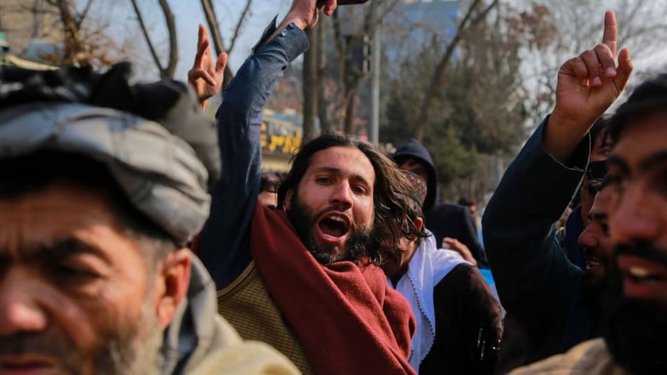 Demonstration in Kabul, 2. Januar